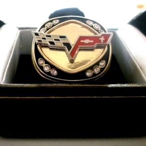 Corvette 14K Carat Gold filled Signet ring size 6 to 14 ask for ur si…